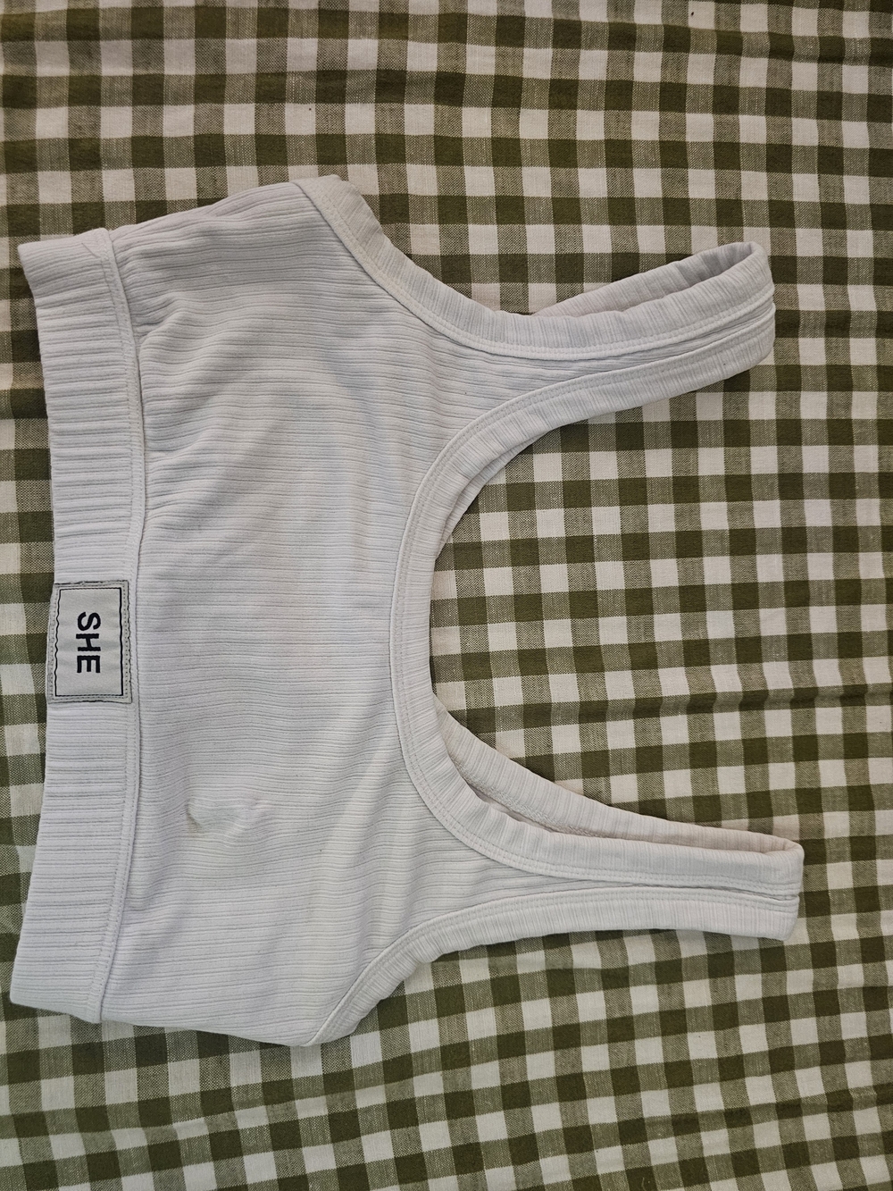 Darc Sport White Ribbed Seamless Sports Bra